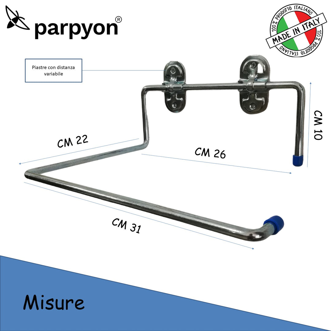 Parpyon® Portarotolo industriale a muro parete porta asciugamani 4020