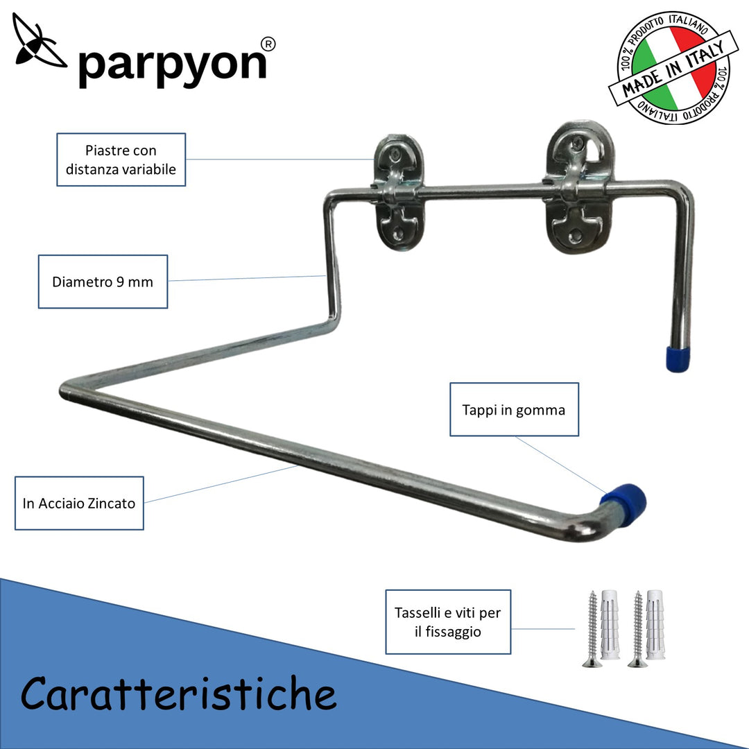 Parpyon® Portarotolo industriale a muro parete porta asciugamani 4020