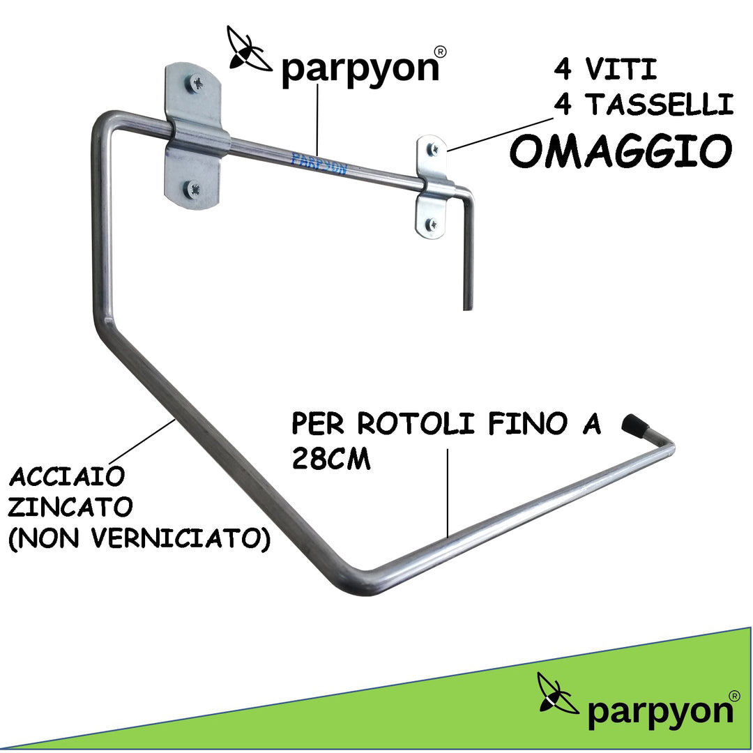 Parpyon® Portarotolo industriale a muro parete 3022