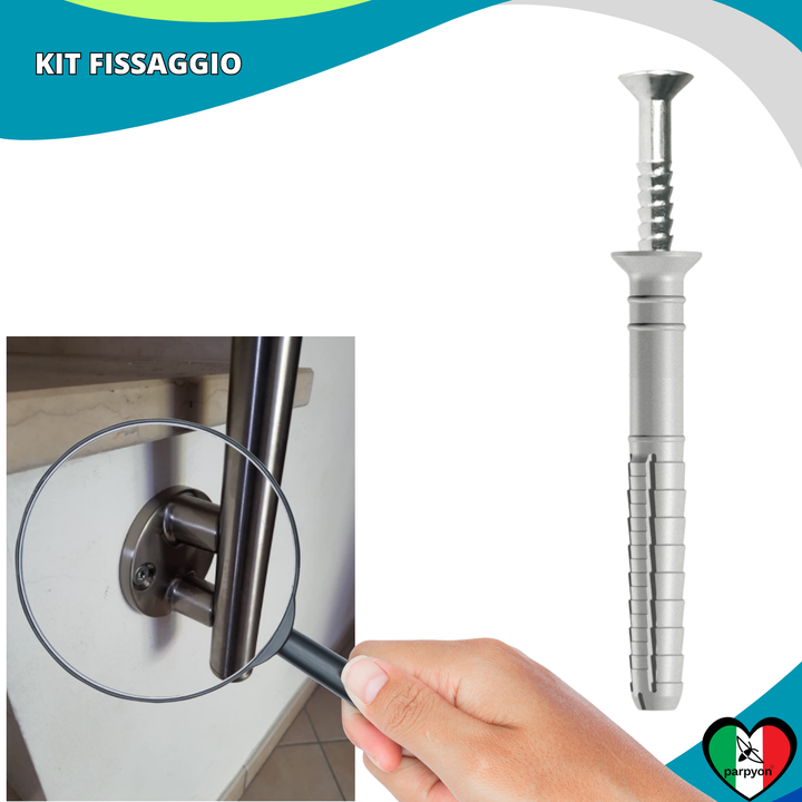 Accessori Ringhiera I Kit Tasselli e Vite - 6Pz