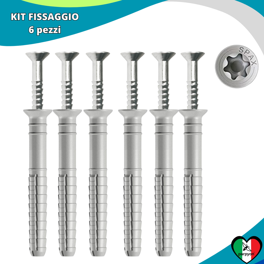 Accessori Ringhiera I Kit Tasselli e Vite - 6Pz