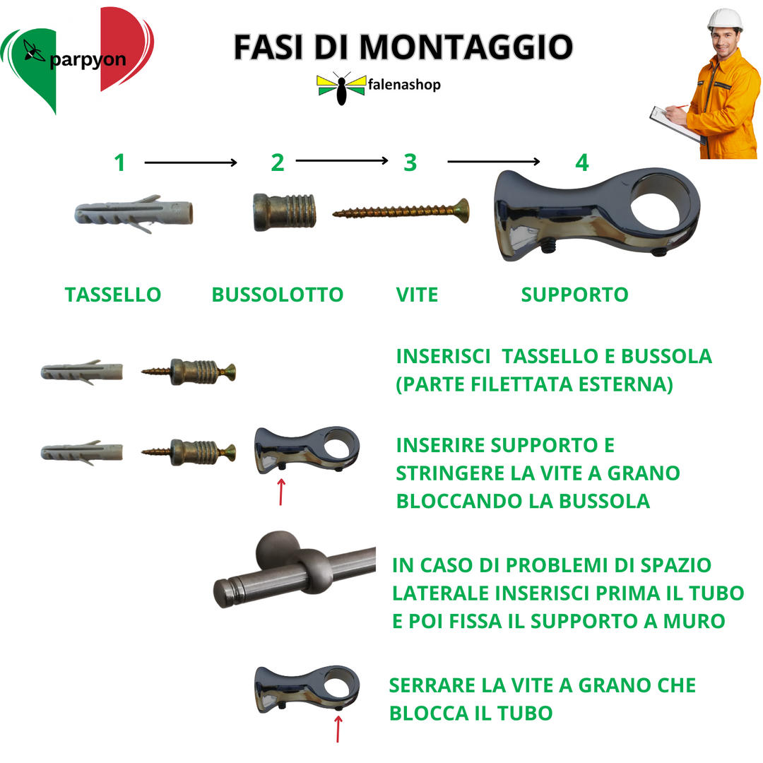 Porta utensili da Cucina in Acciaio Inox con ganci