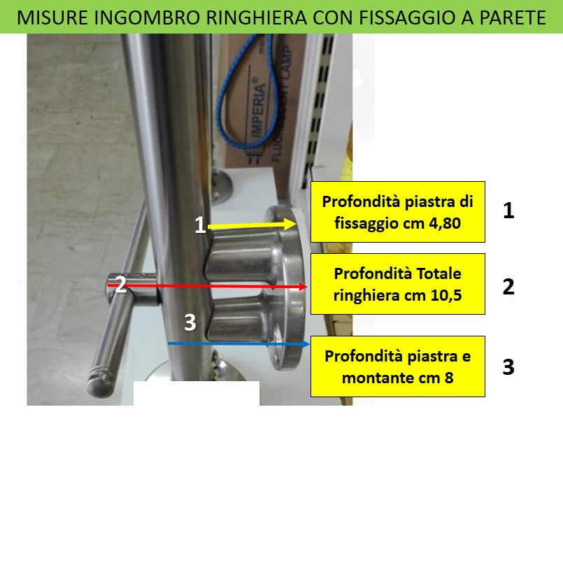 Montante per Ringhiera Fissaggio Laterale